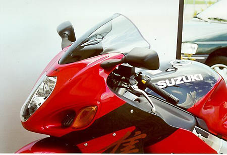 parbriz racing MRA, fumuriu, Suzuki GSX 1300 R Hayabusa 1999-2007