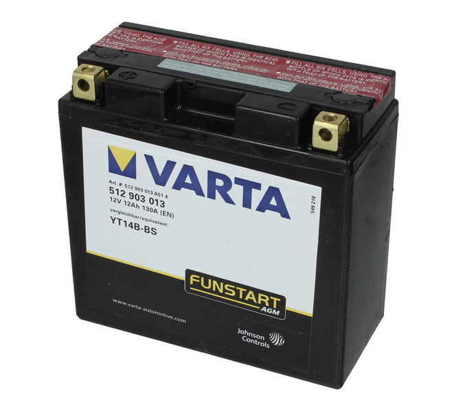 baterie Varta YT14B-BS