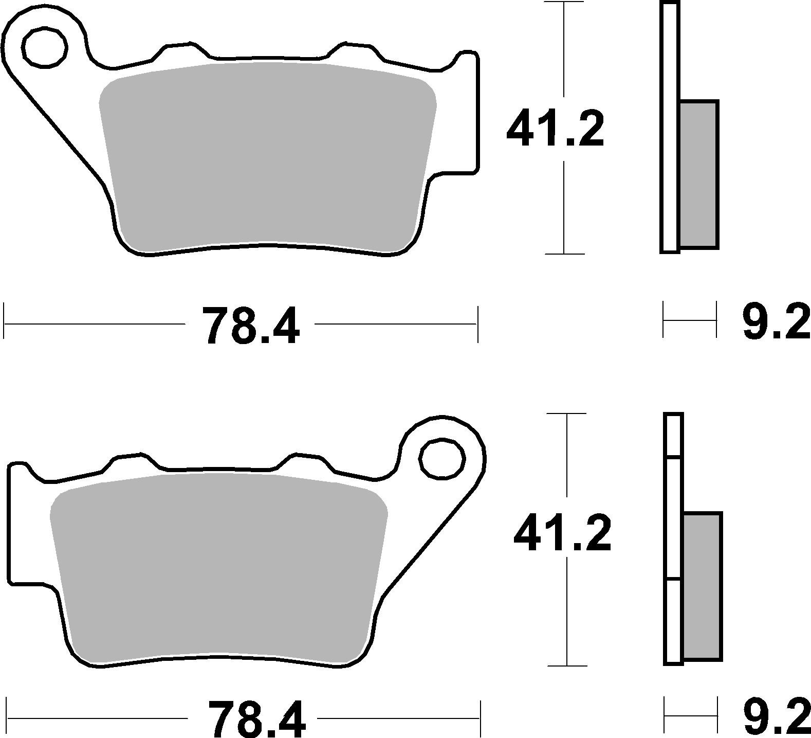 placute frana Brembo spate