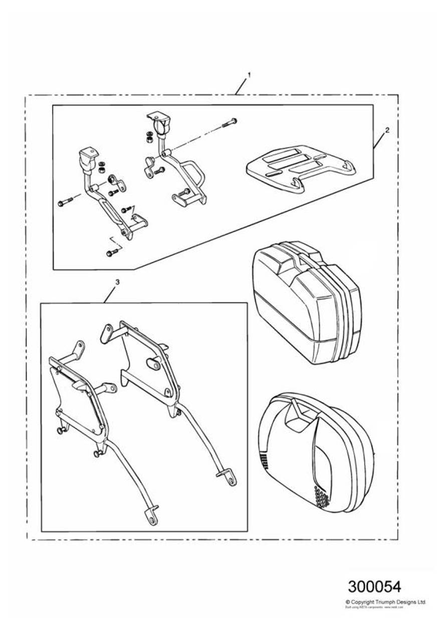 sistem bagaje- cutii laterale si suporti - Apasa pe imagine pentru inchidere