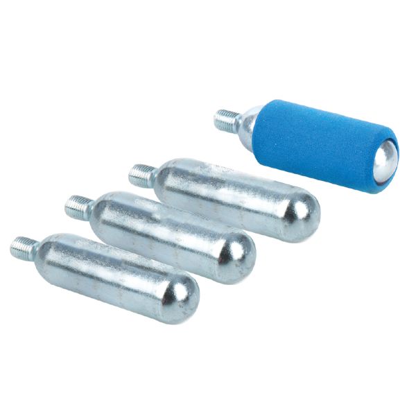 CO2 refills for tyre pumping, universal 4pcs 16 g