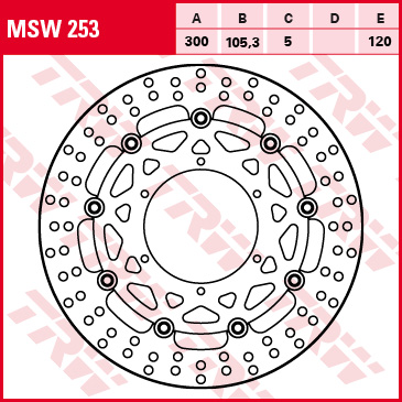 disc frana TRW fata BMW F 450X/650/650GS/650GS (Dak.)/650GS (Sertao)/650GS ABS/700 GS/700 GS /800 GS/800 GS