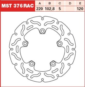 disc frana TRW spate Aprilia RS RSV Tuono
