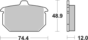 placute frana Brembo fata Harley Davidson FLST, FXB, FXE, FXEF, FXLR, FXR, FXRS, FXRT, FXSB, FXST, FXSTC, FXWG