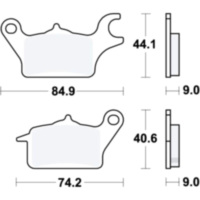 placute frana TRW fata Yamaha Tricity 125 2014-2019